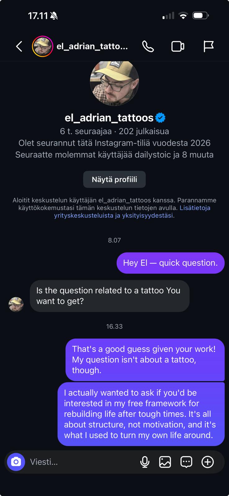 DM reply — positive intent